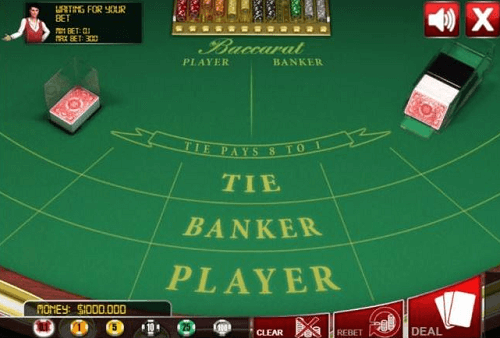 wie man Baccarat Tisch spielt