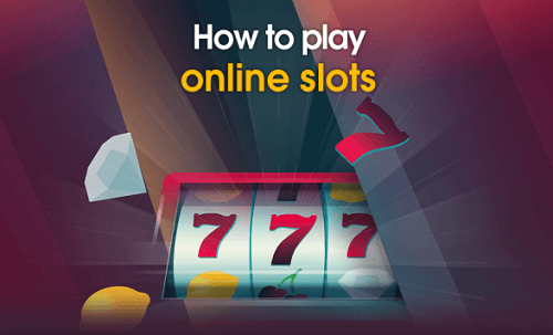 Wie man Slots online spielt - Illustration des Spielautomaten