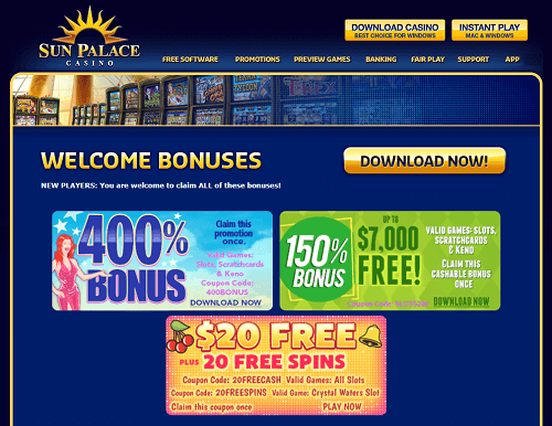 Sun Palace Casino Promotions