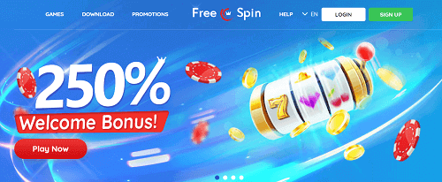 FreeSpin Casino Homepage