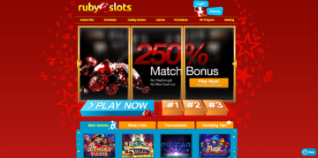 Ruby Slots Casino Lobby