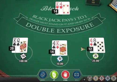 Comment jouer au blackjack à double exposition