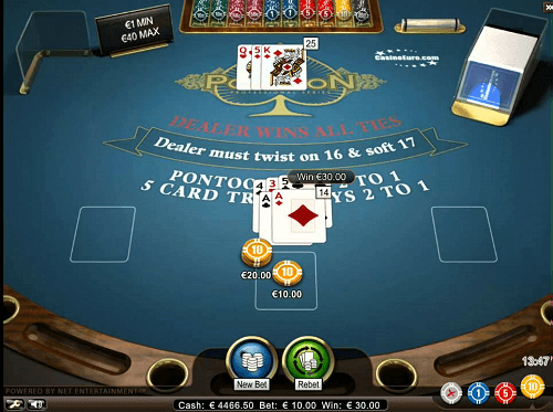 Comment jouer au Pontoon Blackjack