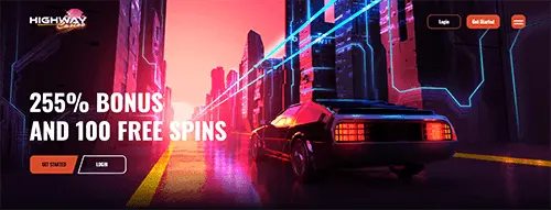 Highway Casino Bonus: 255% match up to $2550 and 100 Free Spins