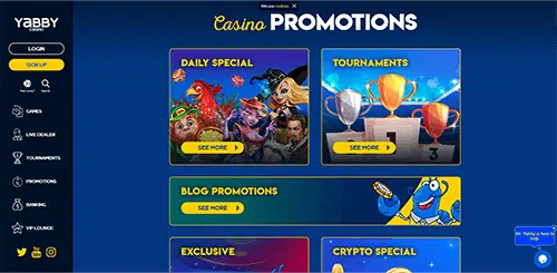 Yabby Casino Bonuses and Promotions